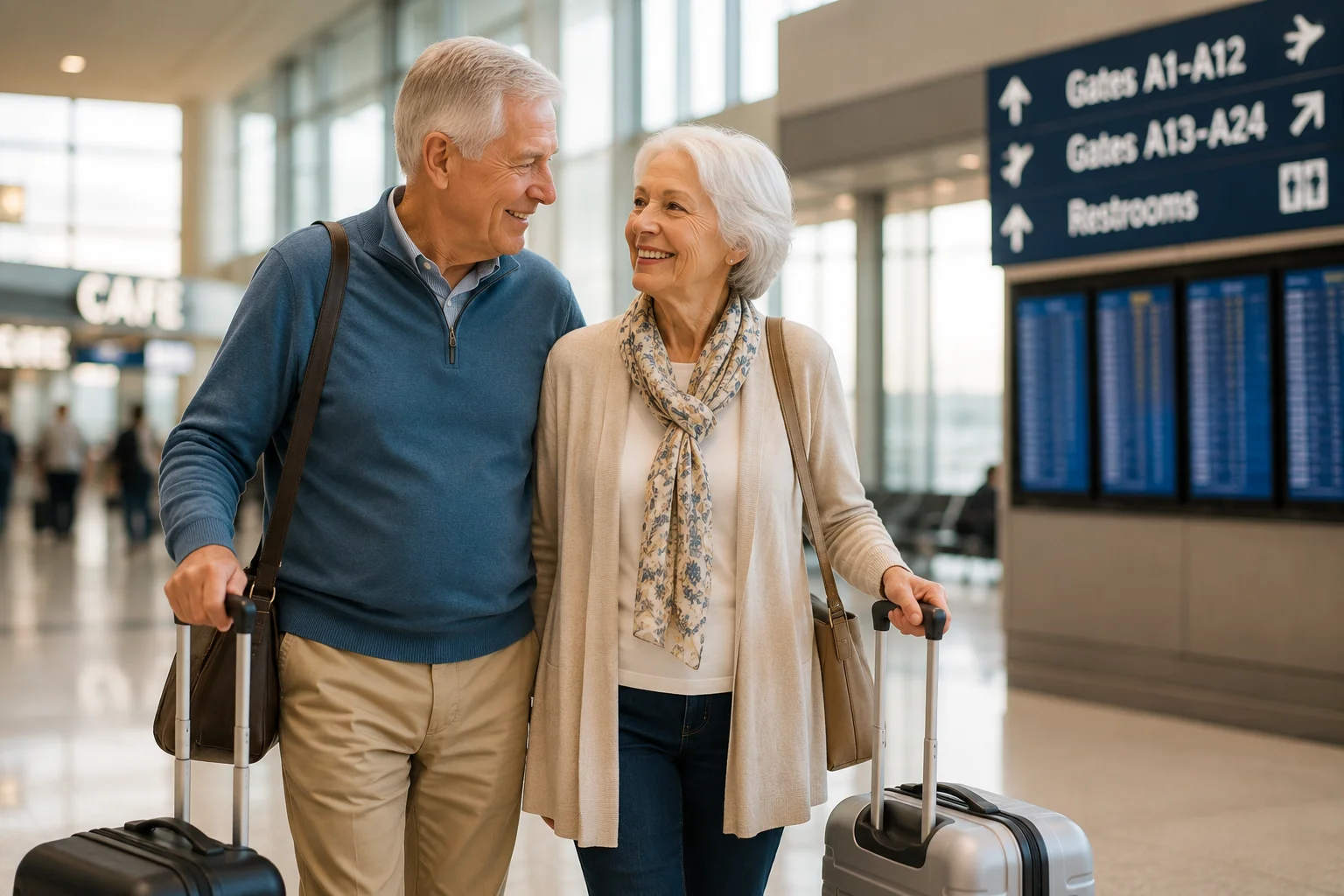 Senior couple traveling with Medicare coverage outside their home state