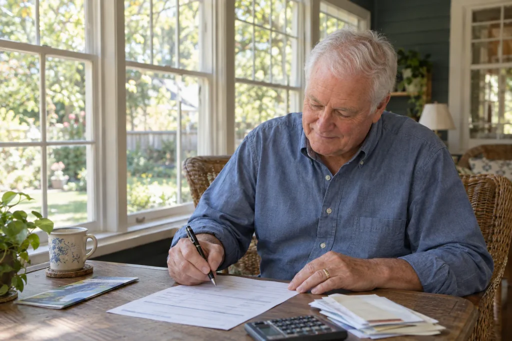 Senior applying for a Medicare Savings Program to help cover his Part B premium.